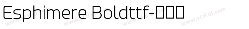 Esphimere Boldttf字体转换